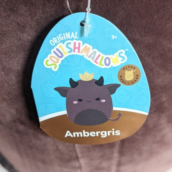 NWT HTF 16" Ambergris Halloween Goblin King Squishmallows Crown Horns Fuzzy NEW - Picture 9 of 12